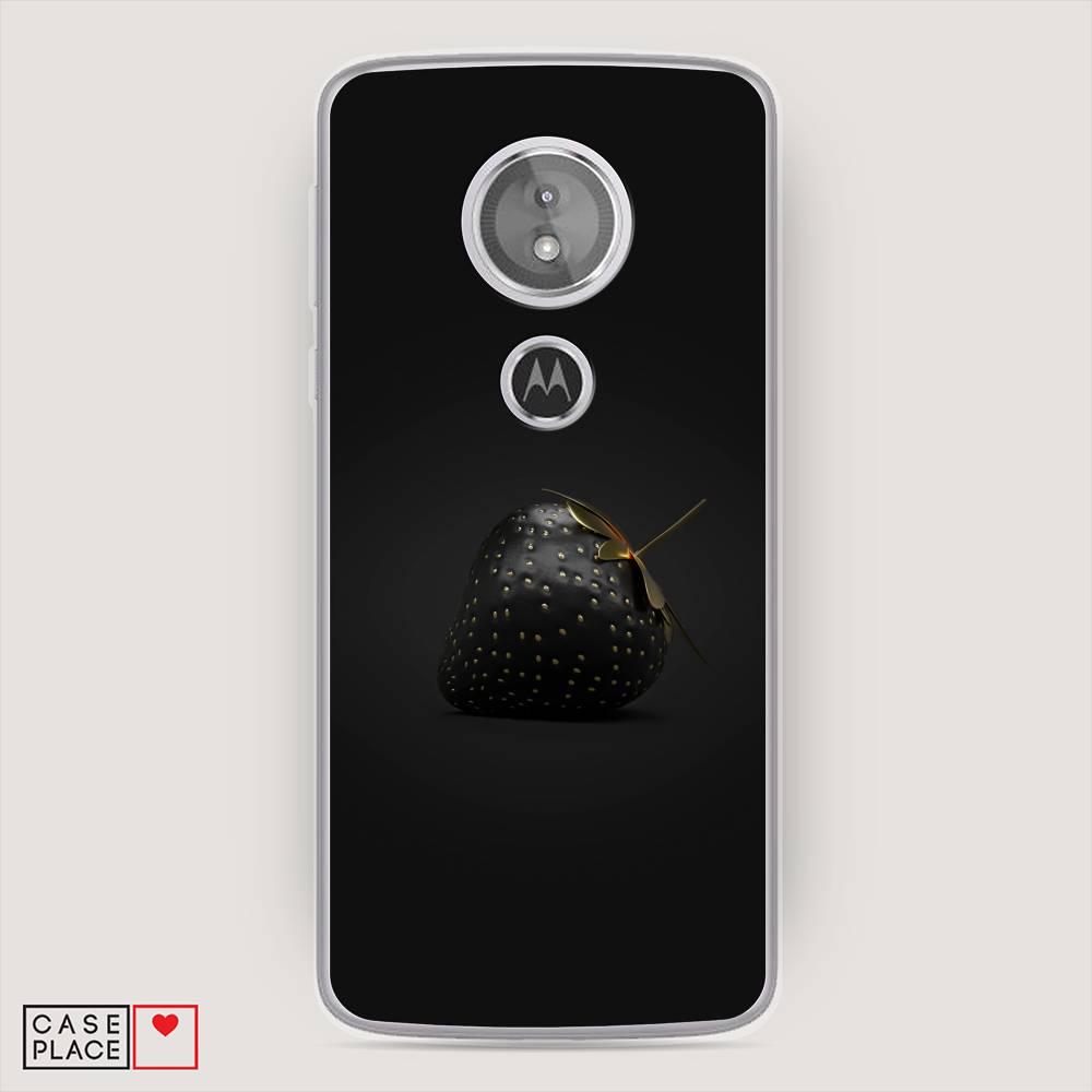 

Чехол Awog на Motorola Moto E5 / Моторола Мото E5 "Черная клубника", Разноцветный, 241050-10