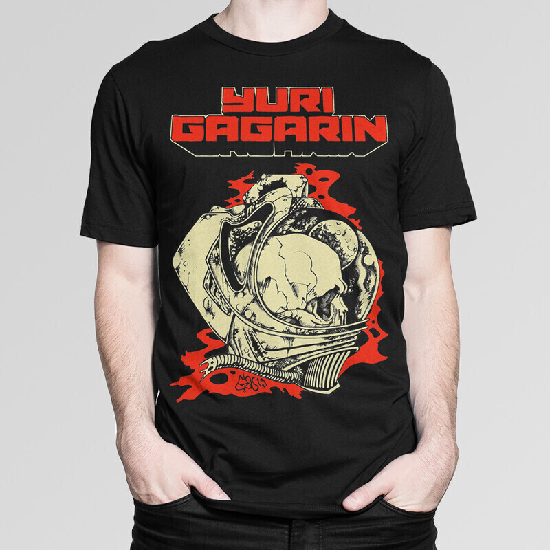 

Футболка мужская Dream Shirts Юрий Гагарин 1000126222 черная M, "Юрий Гагарин" 1000126222
