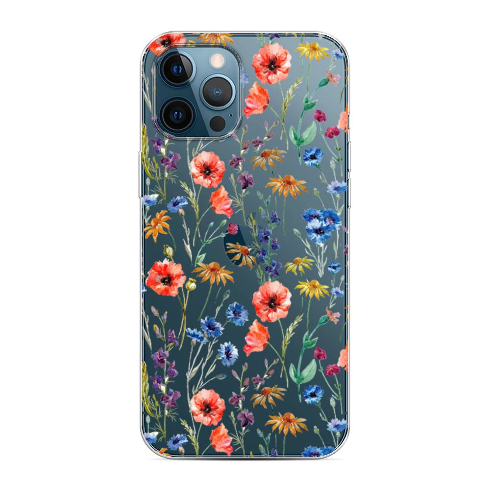 

Чехол Awog на Apple iPhone 12 Pro Max / Айфон 12 Pro Max "Маки и васильки фон", 12750-8