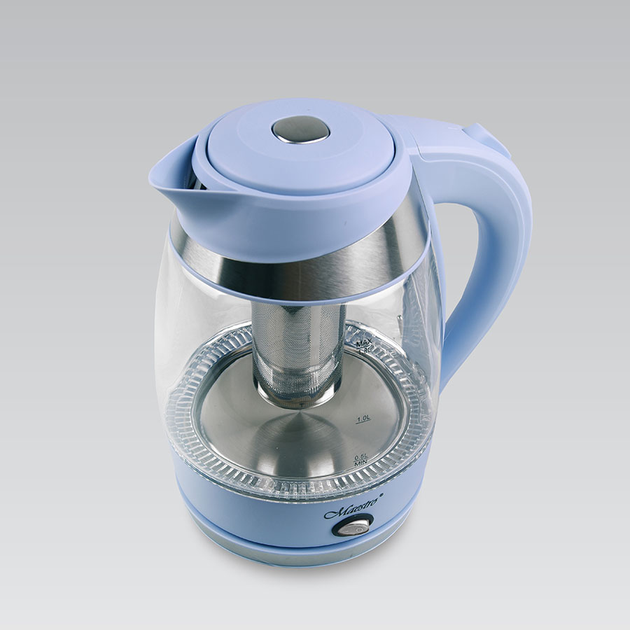 Чайник электрический Maestro MR-065 1.8 л прозрачный, голубой