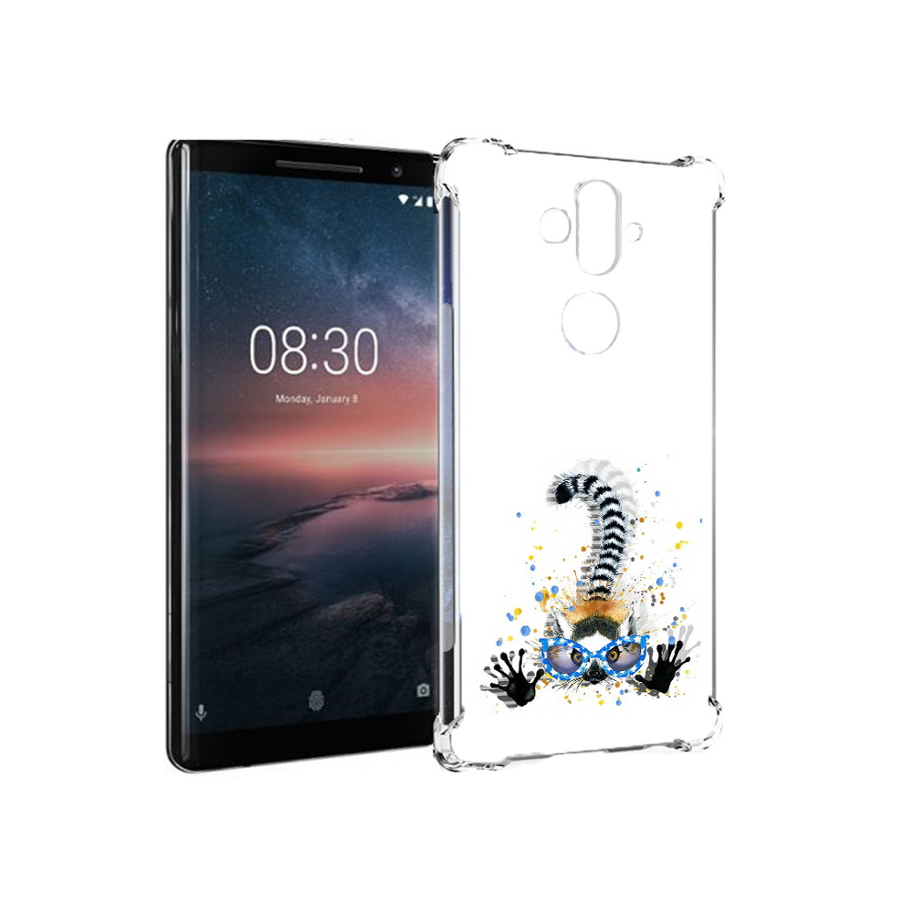 

Чехол MyPads Tocco для Nokia 8 Sirocco лямур (PT101581.91.454), Прозрачный, Tocco