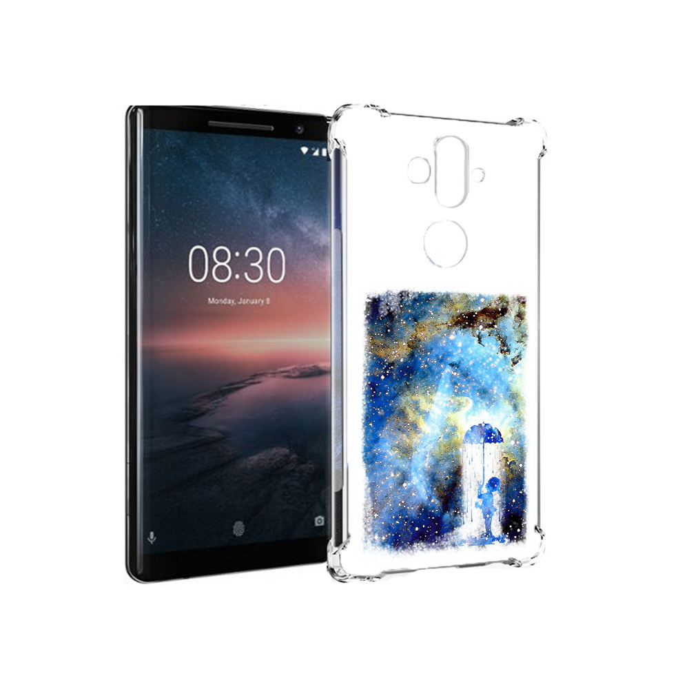 

Чехол MyPads Tocco для Nokia 8 Sirocco мальчик в небе (PT101581.91.455), Прозрачный, Tocco