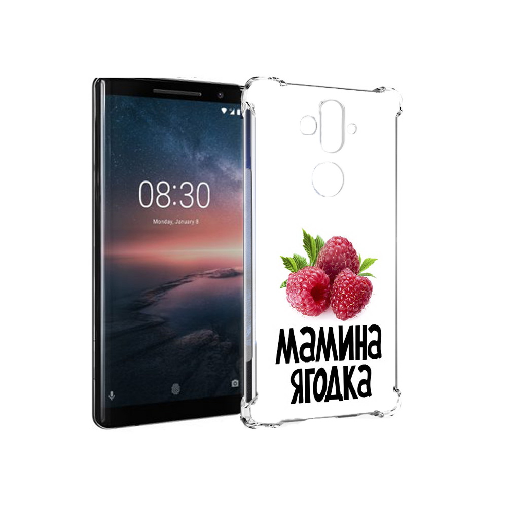 

Чехол MyPads Tocco для Nokia 8 Sirocco мамина ягодка (PT101581.91.456), Прозрачный, Tocco