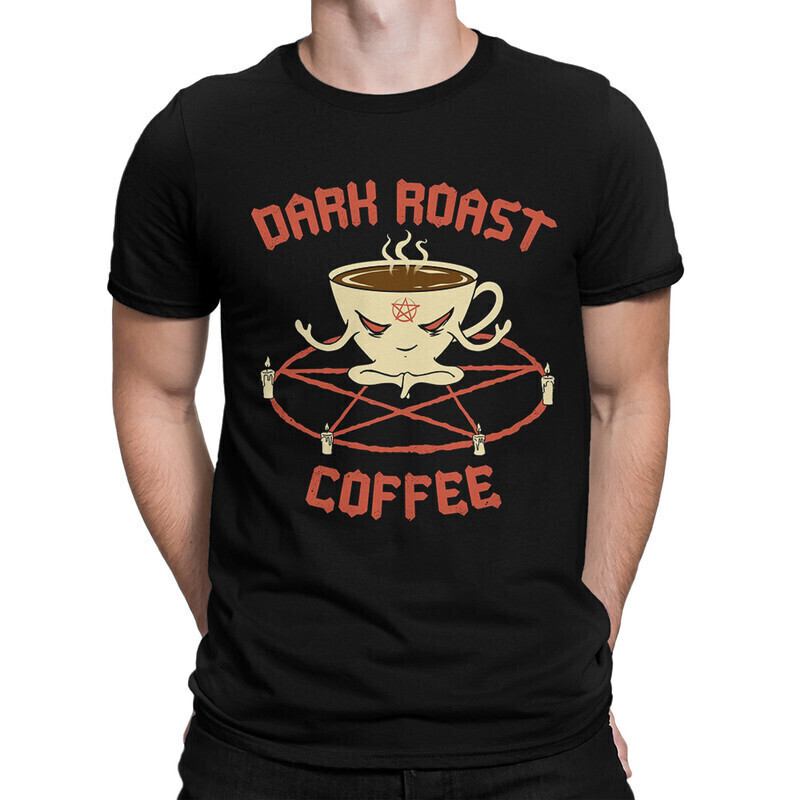 фото Футболка мужская dream shirts dark roast coffee 1000130222 черная 2xl