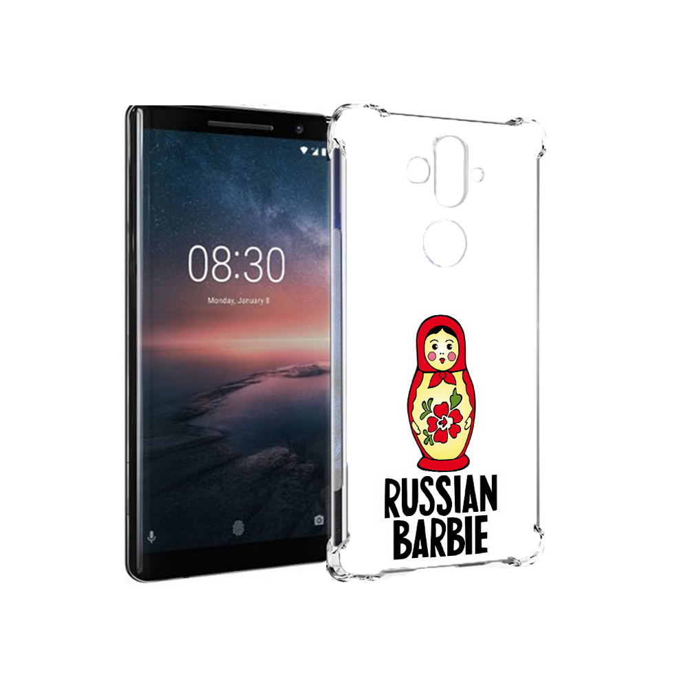 

Чехол MyPads Tocco для Nokia 8 Sirocco матрешка (PT101581.91.459), Прозрачный, Tocco
