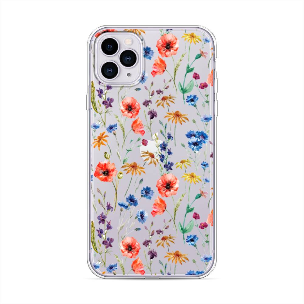 

Чехол Awog на Apple iPhone 11 Pro Max / Айфон 11 Pro Max "Маки и васильки фон", 12250-8