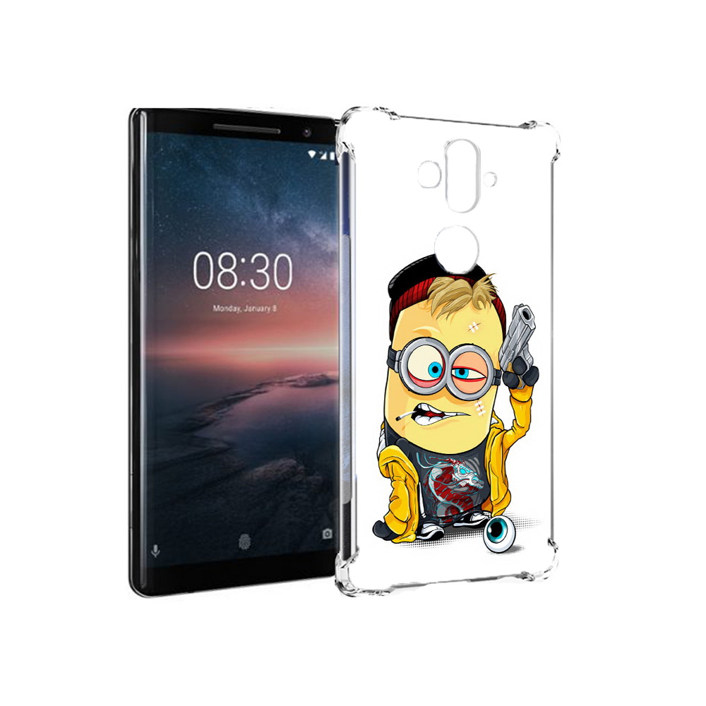 

Чехол MyPads Tocco для Nokia 8 Sirocco миньон бандит (PT101581.91.475), Прозрачный, Tocco