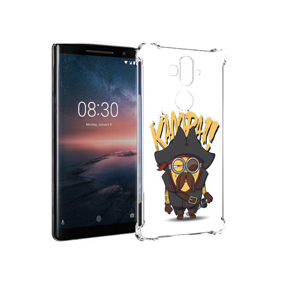 

Чехол MyPads Tocco для Nokia 8 Sirocco миньон пират (PT101581.91.476), Прозрачный, Tocco