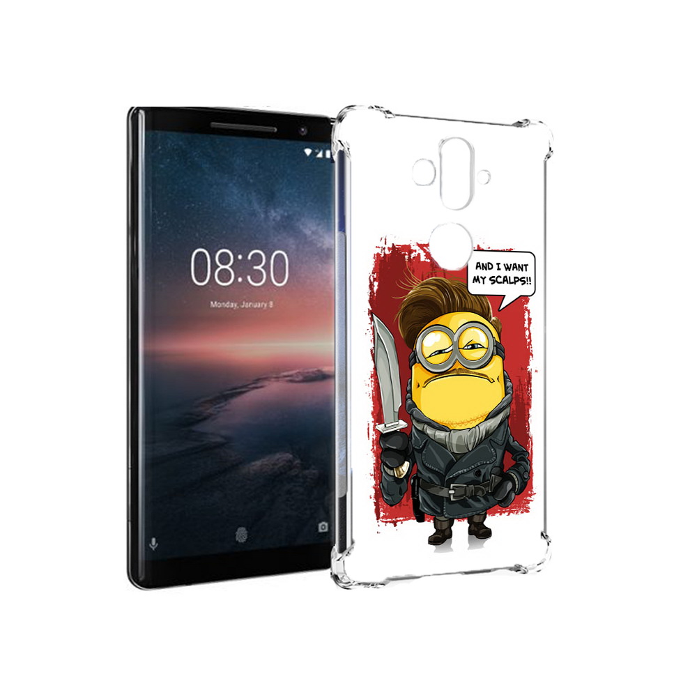 

Чехол MyPads Tocco для Nokia 8 Sirocco миньон убийца (PT101581.91.477), Прозрачный, Tocco