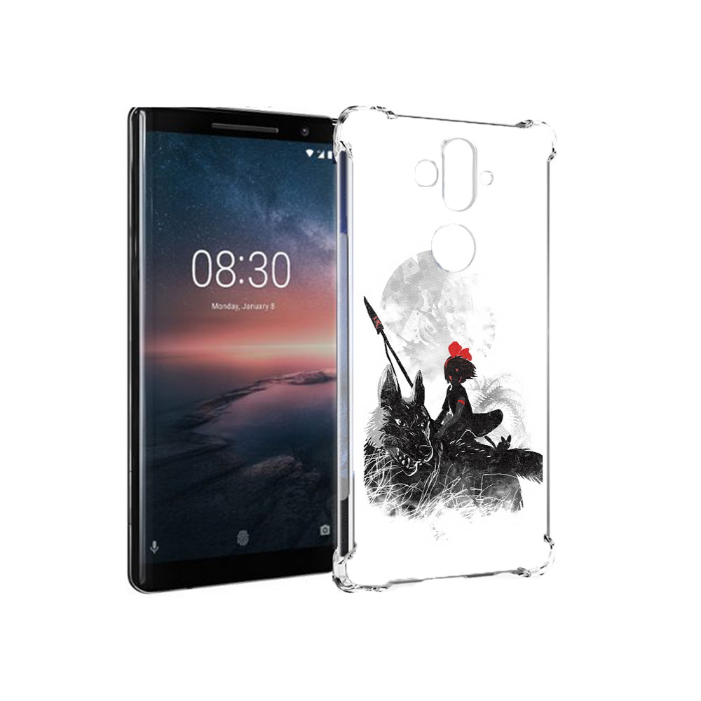 

Чехол MyPads Tocco для Nokia 8 Sirocco мононоке (PT101581.91.481), Прозрачный, Tocco