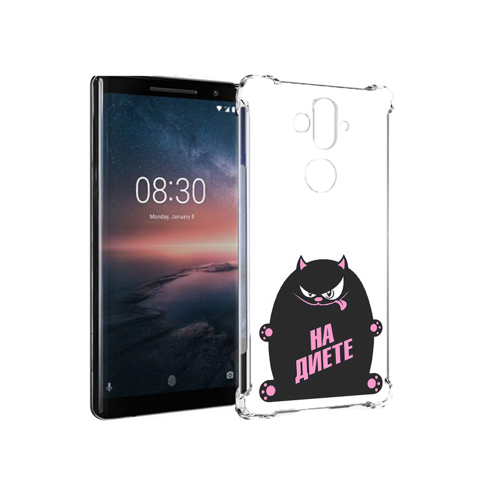 

Чехол MyPads Tocco для Nokia 8 Sirocco на диете (PT101581.91.492), Прозрачный, Tocco