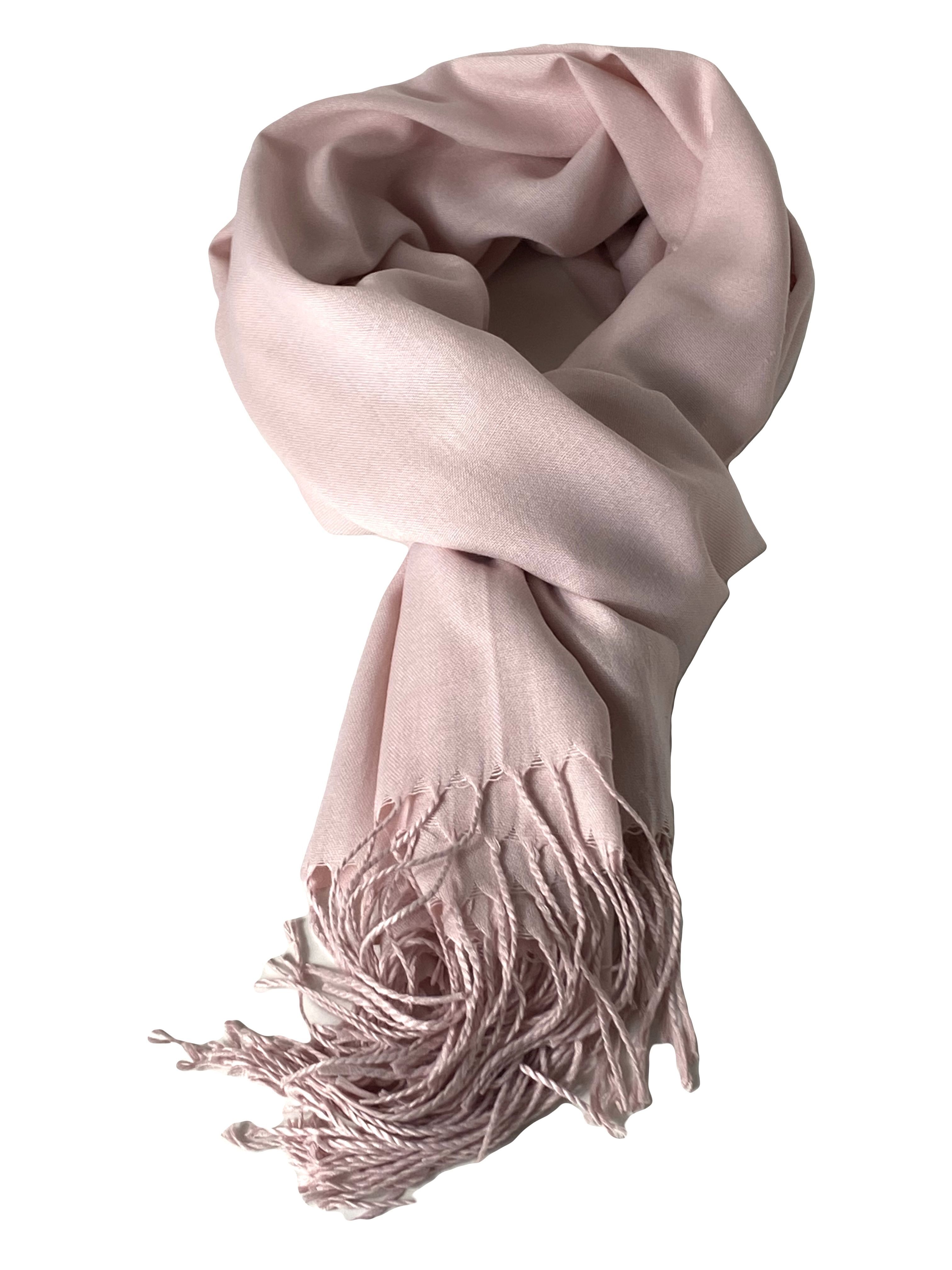 фото Шарф женский florento шжл-1 однотонный розовый, 180х70 см