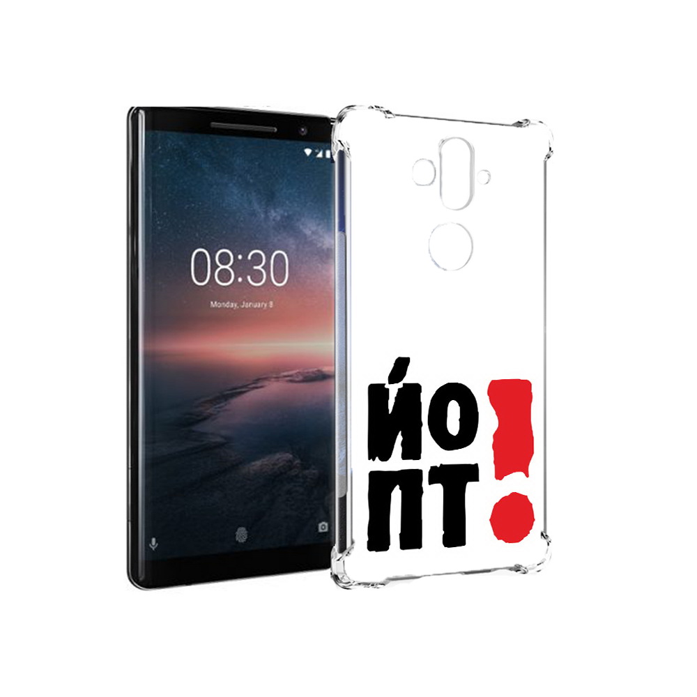 

Чехол MyPads Tocco для Nokia 8 Sirocco надписть абстракция (PT101581.91.494), Прозрачный, Tocco