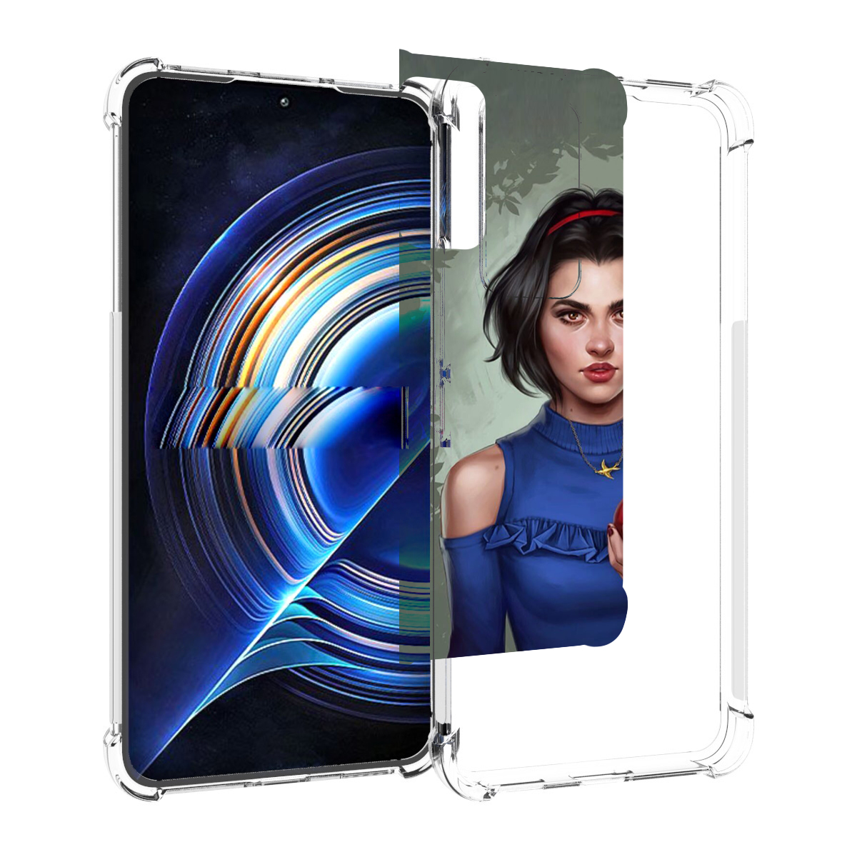 

Чехол MyPads девушка-с-яблоком женский для Tecno Camon 19 Neo, Прозрачный, Tocco