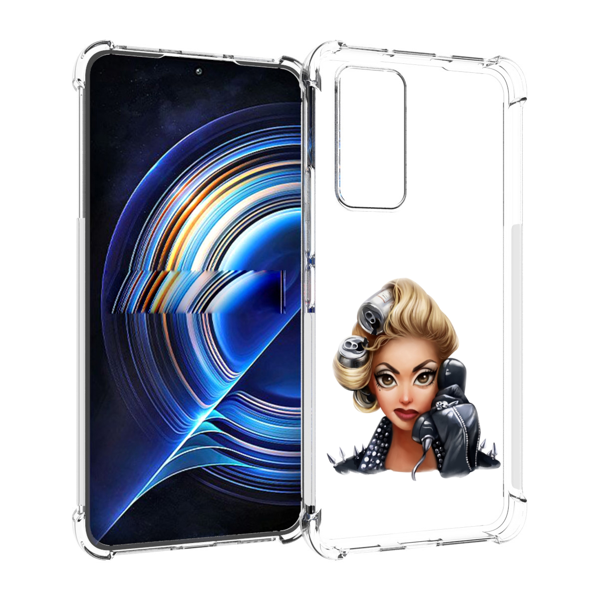 

Чехол MyPads девушка-смайлик-с-телефоном женский для Tecno Camon 19 Neo, Прозрачный, Tocco