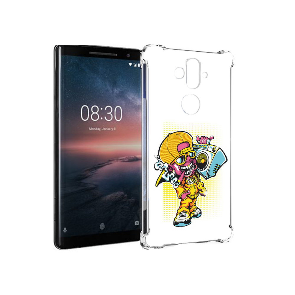 Чехол MyPads Tocco для Nokia 8 Sirocco нарисованный парень с колонкой (PT101581.91.511)