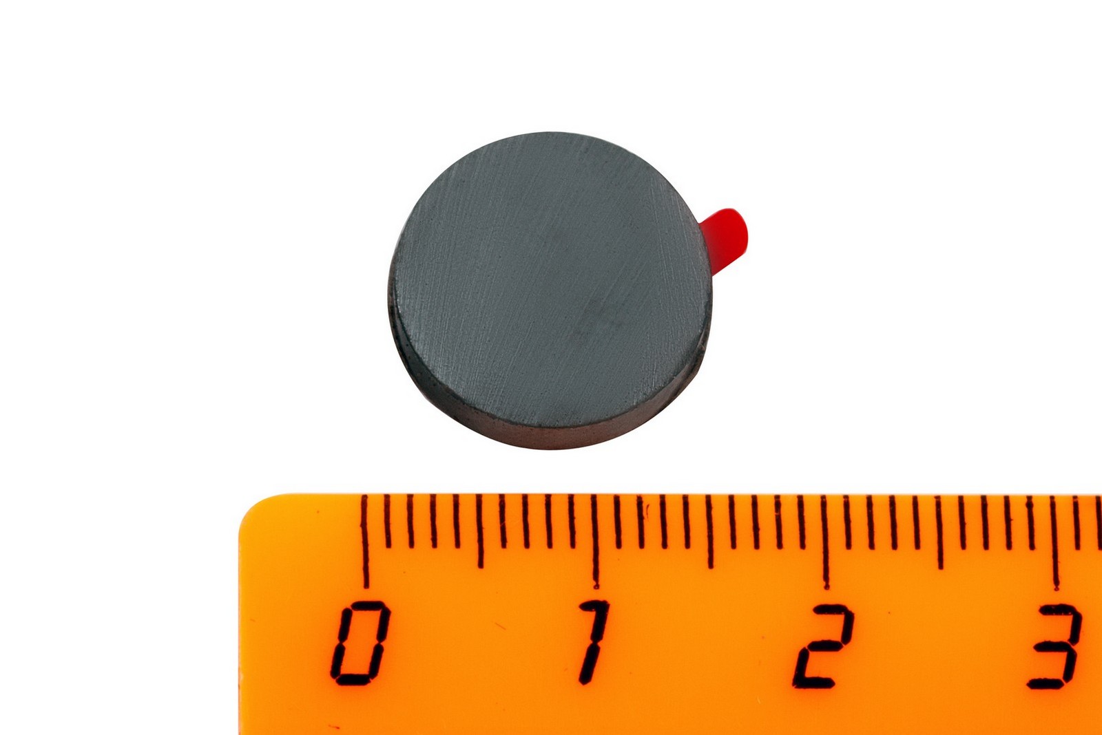 Ферритовый магнит Forceberg диск 14х3 мм с клеевым слоем, 20 шт,