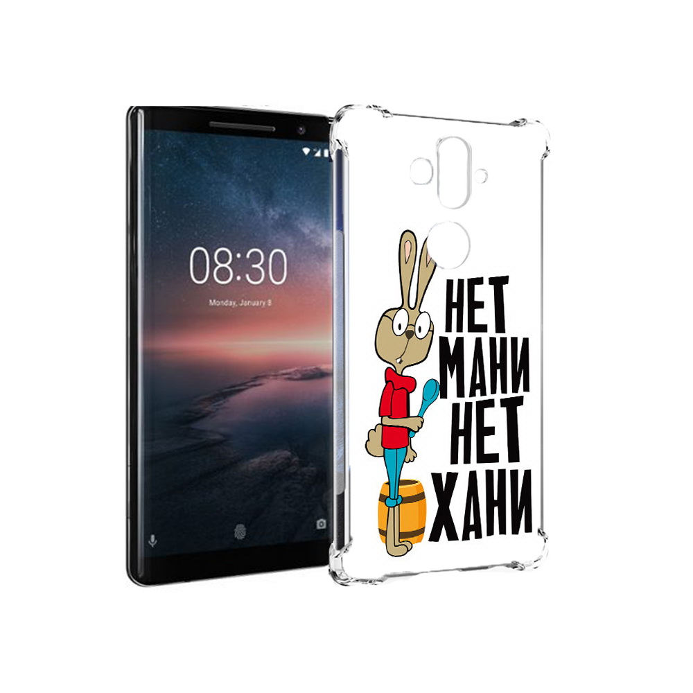

Чехол MyPads Tocco для Nokia 8 Sirocco нет мани нет хани (PT101581.91.521), Прозрачный, Tocco