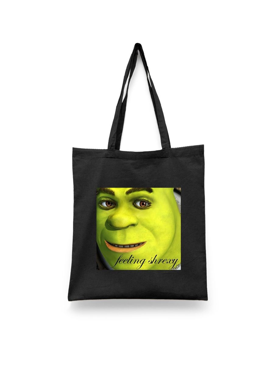 

Шоппер унисекс Каждому Своё Шрек/Shrek/Фиона/Осёл MUSH5, черный, Шрек/Shrek/Фиона/Осёл MUSH5