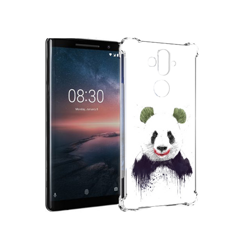 

Чехол MyPads Tocco для Nokia 8 Sirocco панда джокер (PT101581.91.533), Прозрачный, Tocco