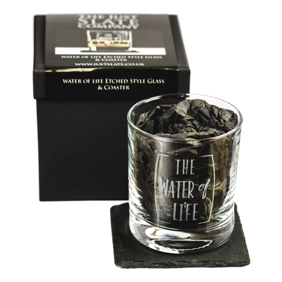 

Стакан с гравировкой The Just Slate Company Water of Life 340 мл