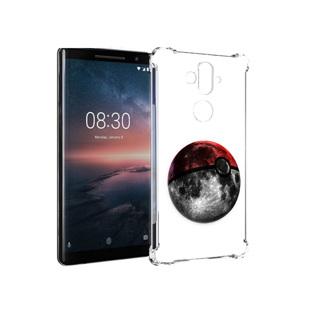 

Чехол MyPads Tocco для Nokia 8 Sirocco планета покебол (PT101581.91.543), Прозрачный, Tocco