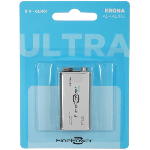 Батарейка FinePower Ultra 6LR61, 1 шт