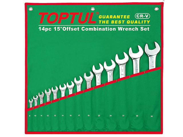 Набор ключей комбинир 8-32мм 14шт TOPTUL GAAA1404 10020₽