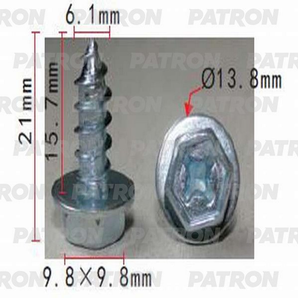шуруп металлический patron арт p371440 Шуруп Металлический PATRON арт. P371440