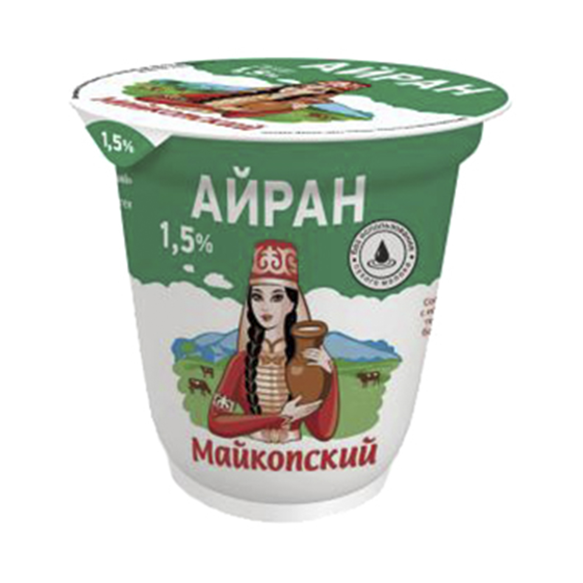 

Айран Майкопская 1,5% бзмж 300 г