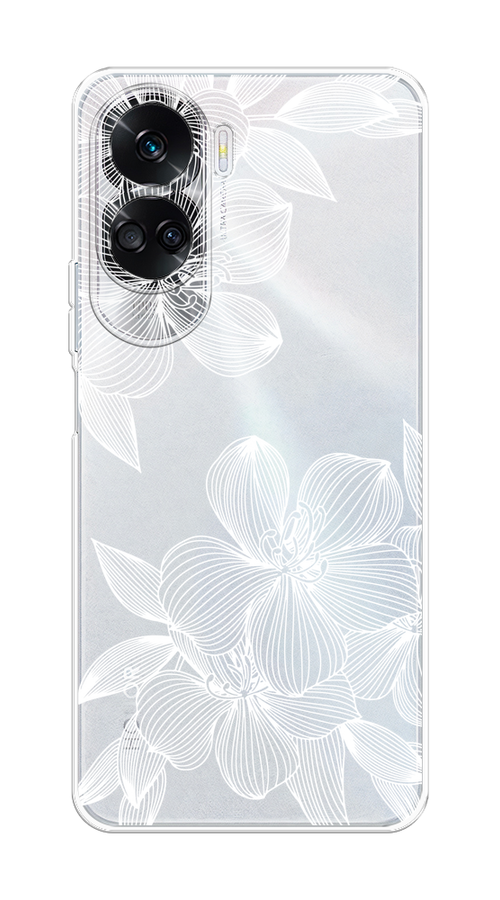 

Чехол на Honor 90 Lite "Крокус", Белый;прозрачный, 6122350-1