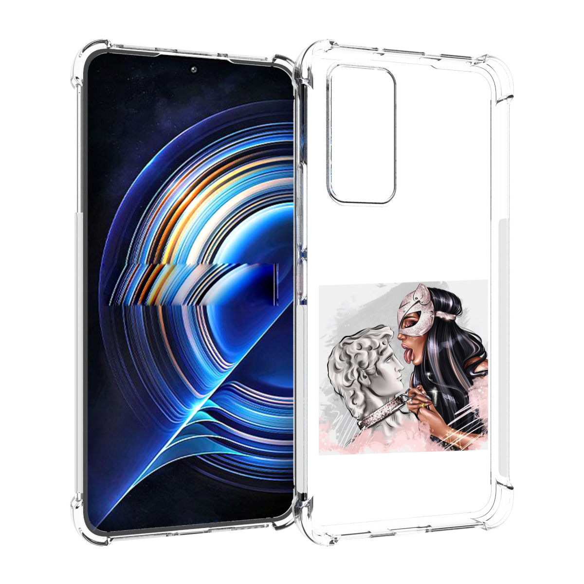 

Чехол MyPads девушка-флирт женский для Tecno Camon 19 Neo, Прозрачный, Tocco