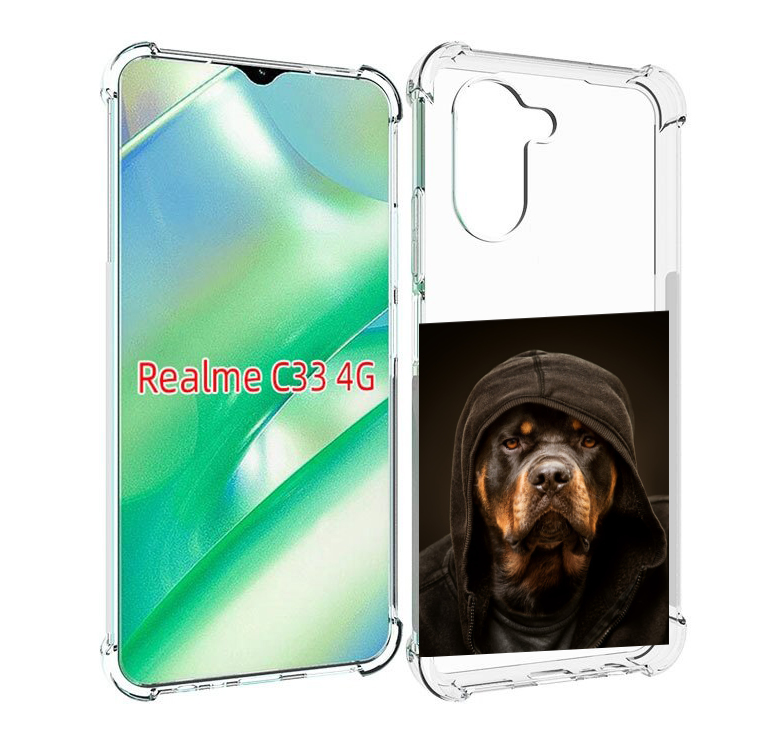 

Чехол MyPads Пес-барбос для Realme C33 4G, Прозрачный, Tocco