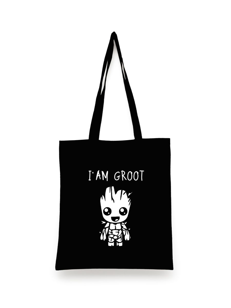 

Шоппер унисекс Каждому Своё Грут/Groot/Стражи Галактики MVGR2, черный, Грут/Groot/Стражи Галактики MVGR2