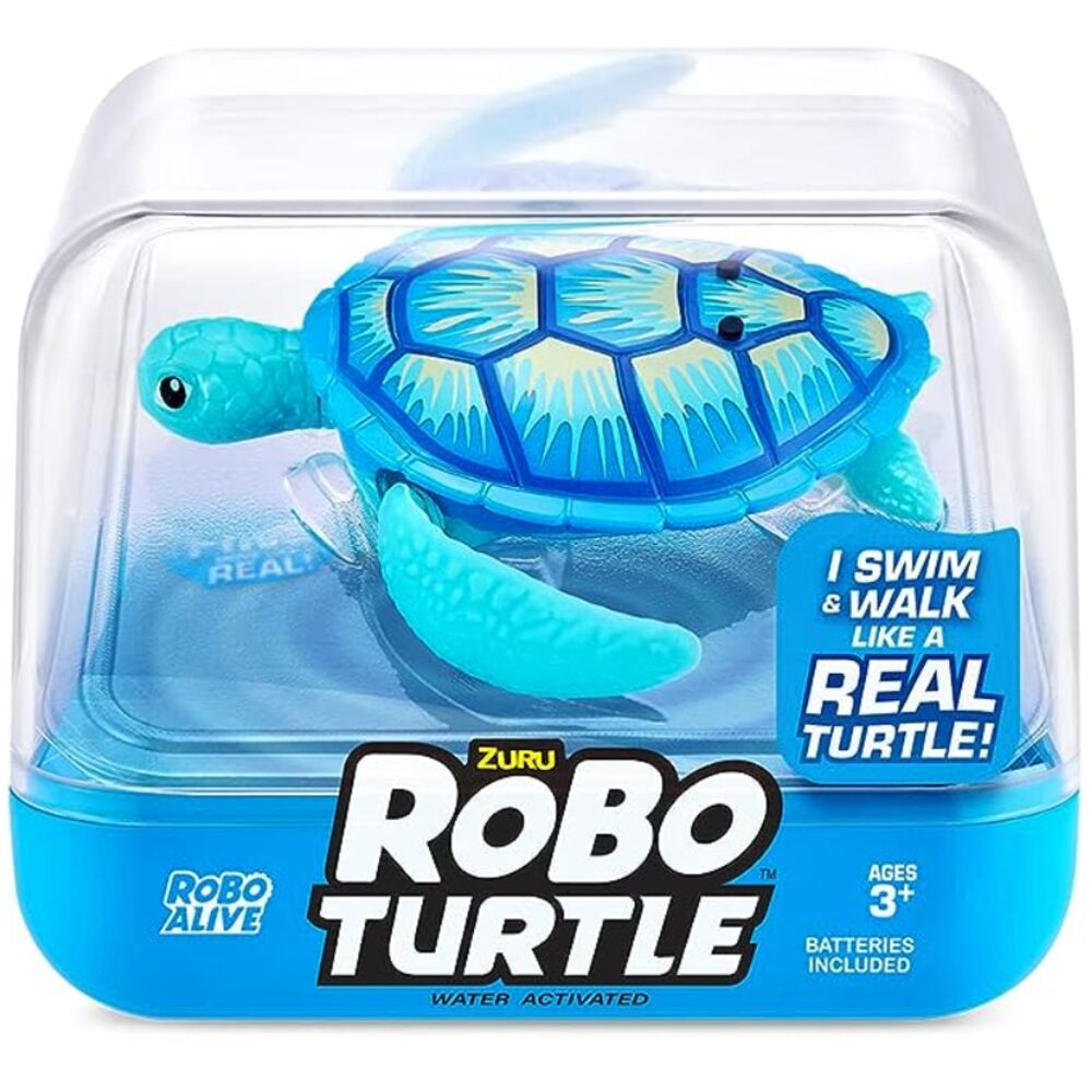 Интерактивная игрушка ZURU RoboAlive Robo Turtle плавающая черепаха синяя 7192UQ1 382293 разноцветный