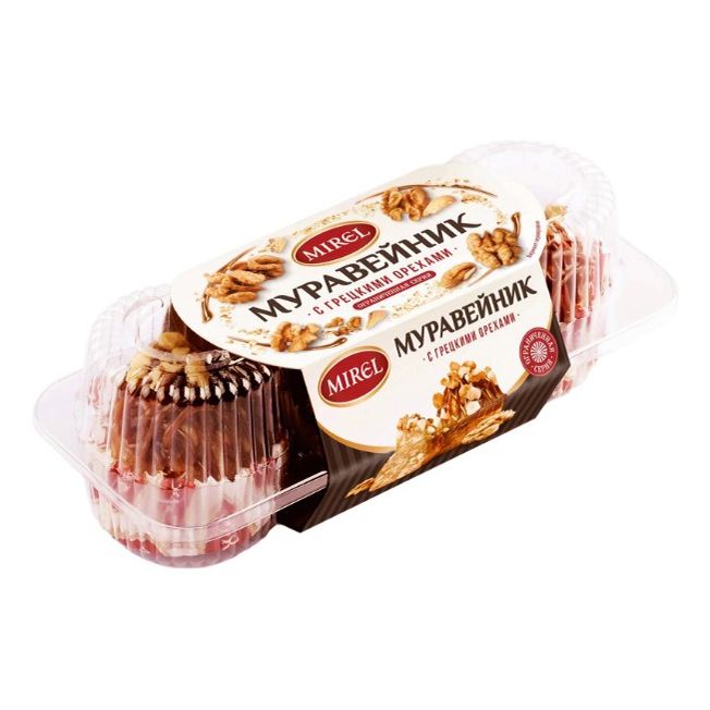 

Пирожное Mirel Муравейник с грецким орехом 210 г