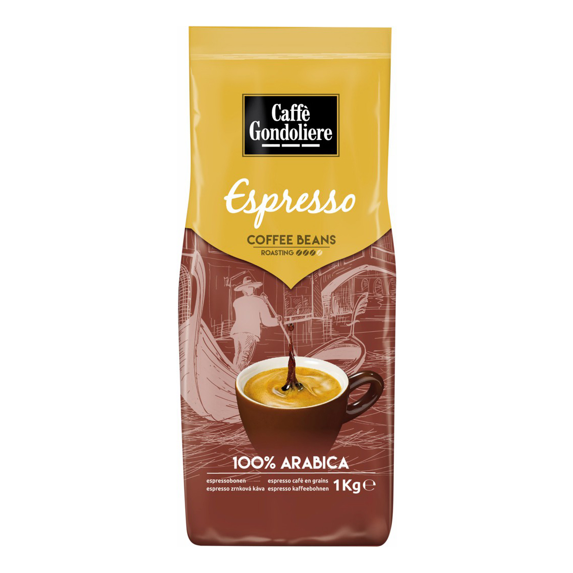 

Кофе Gondoliere Espresso в зернах 1 кг