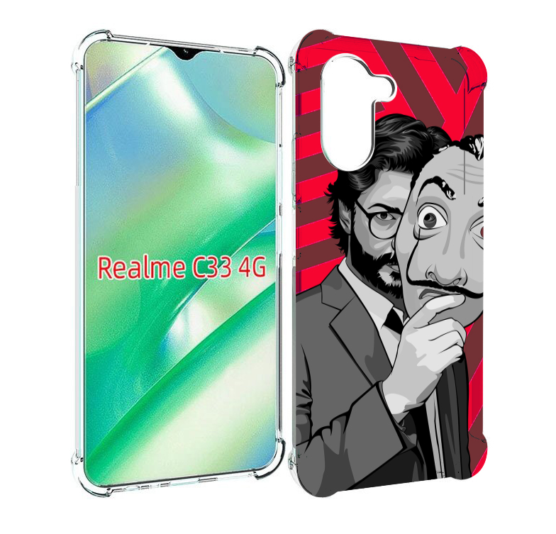 

Чехол MyPads Профессор-бумажый-дом для Realme C33 4G, Прозрачный, Tocco