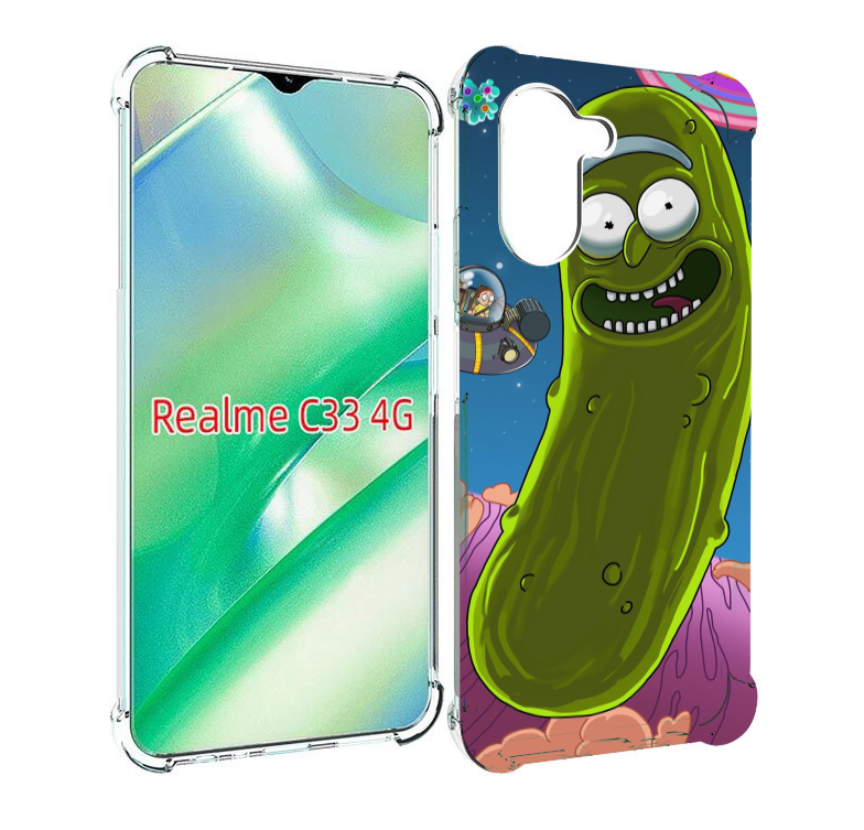 

Чехол MyPads Рик огурец для Realme C33 4G, Прозрачный, Tocco