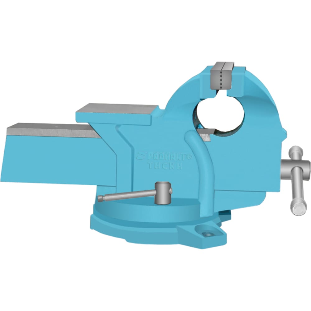 РАДИАНТ Тиски слесарные 150мм чугунные поворотные ТСЧ-150 48004 настольные поворотные слесарные тиски deko