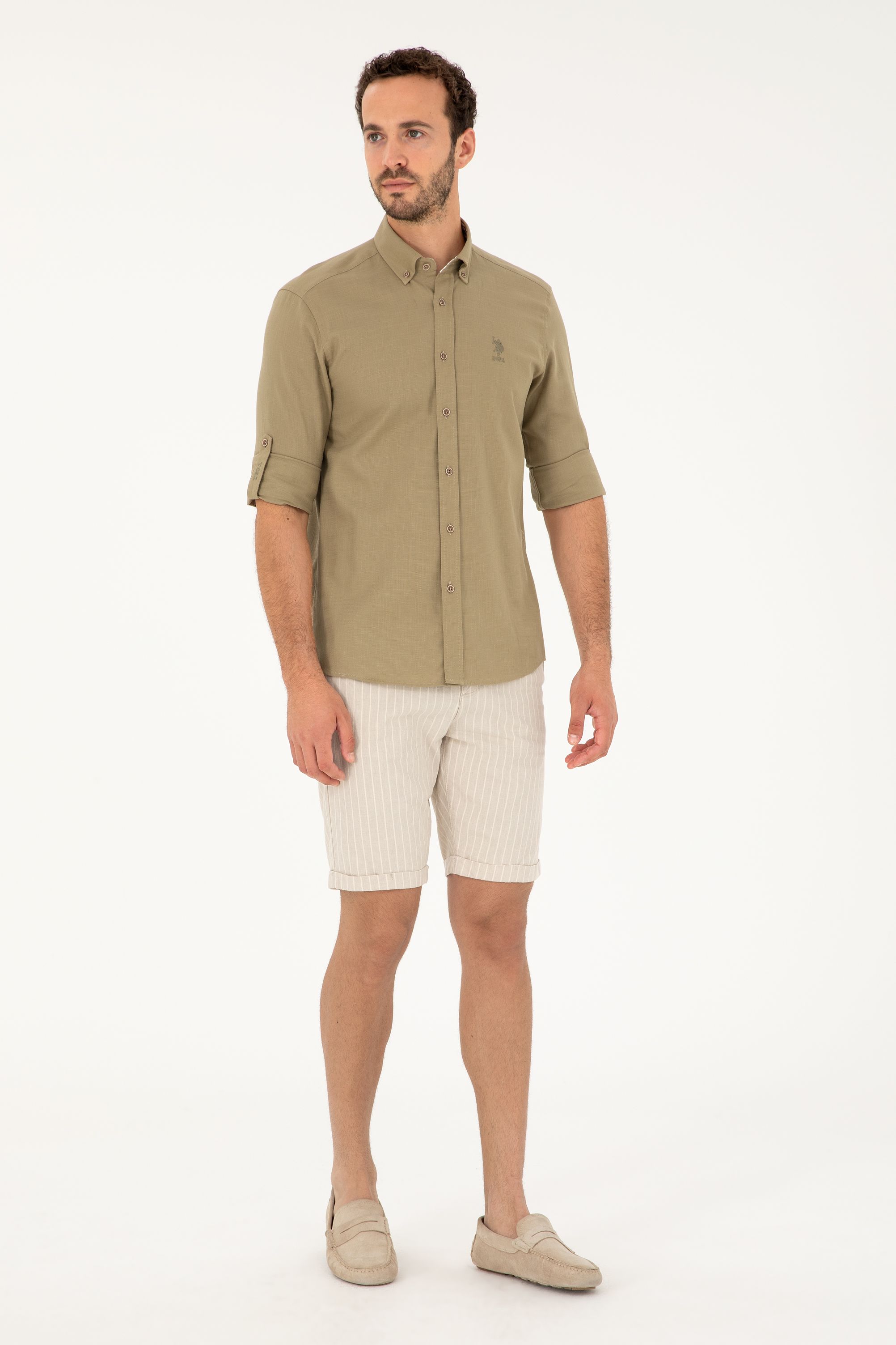 

Шорты мужские US Polo Assn G081SZ0310KANES бежевые 31, Бежевый, G081SZ0310KANES