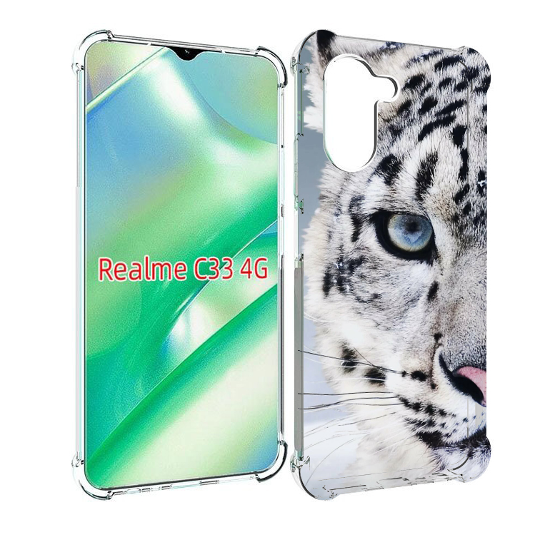 

Чехол MyPads Снежный-барс для Realme C33 4G, Прозрачный, Tocco