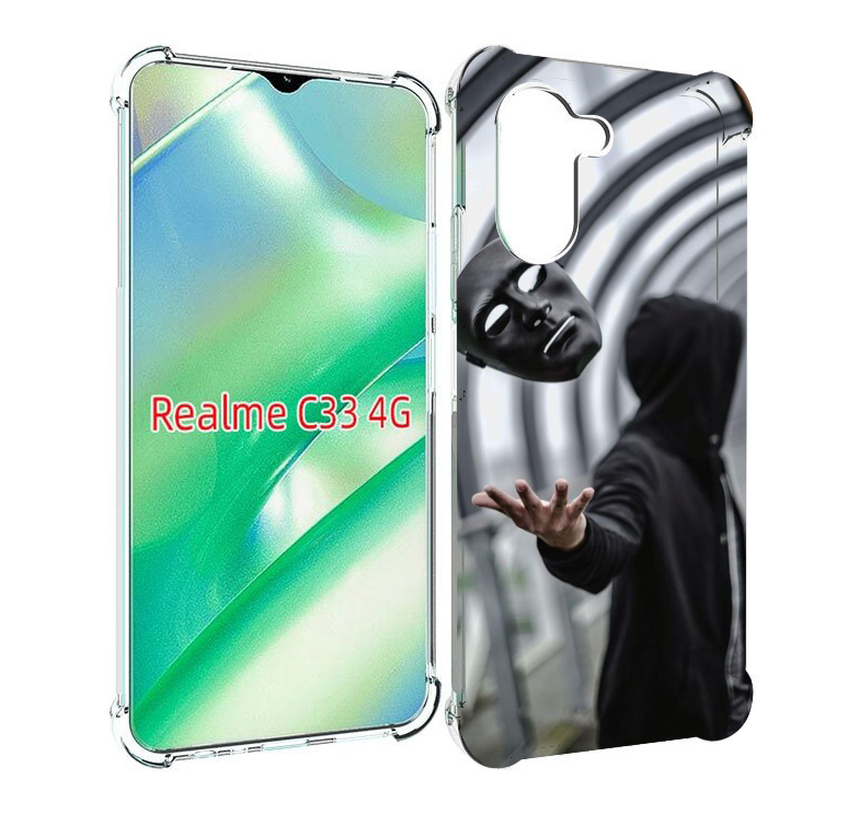 

Чехол MyPads Сними-маску для Realme C33 4G, Прозрачный, Tocco