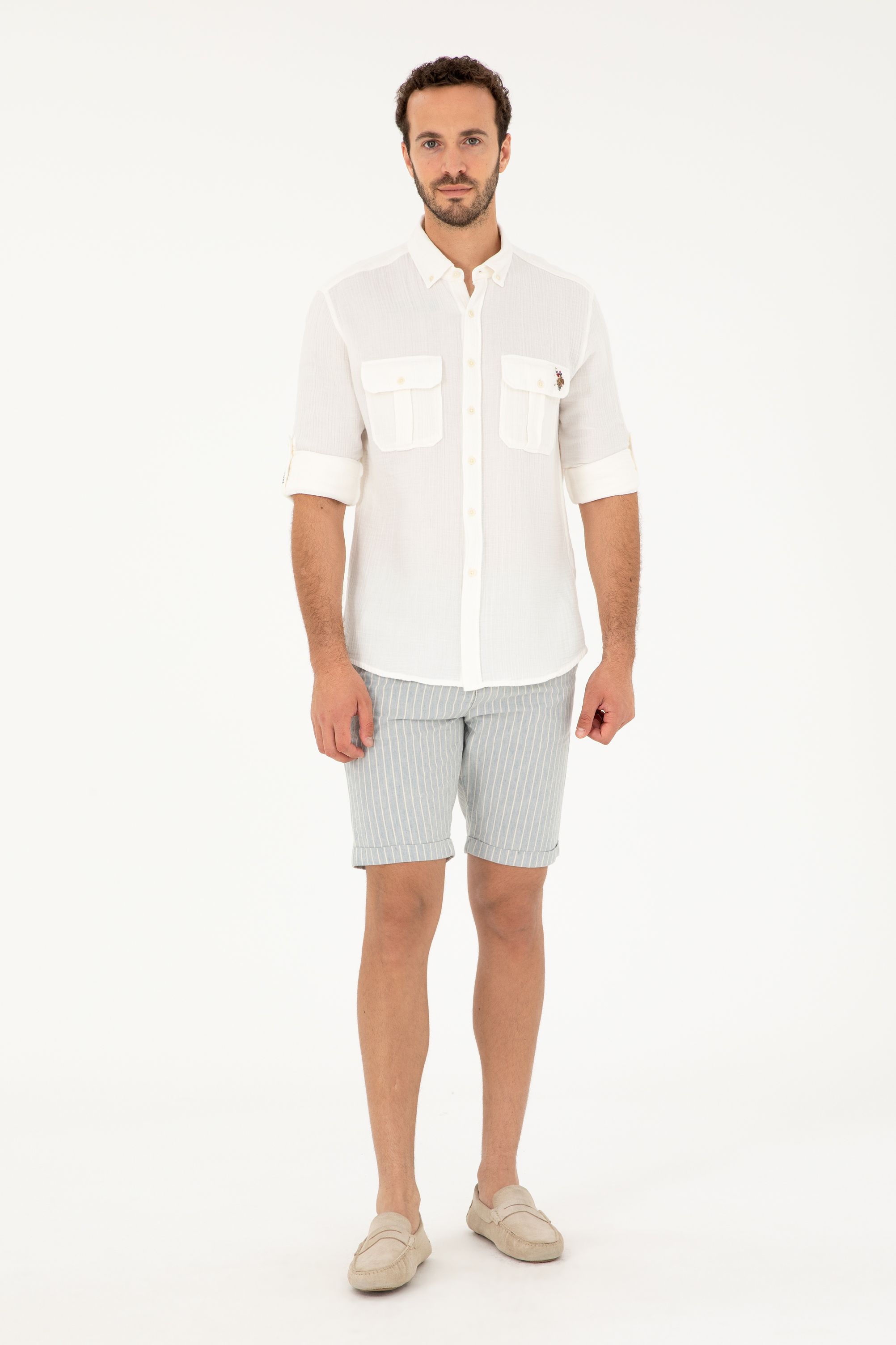 

Шорты мужские US Polo Assn G081SZ0310KANES голубые 33, Голубой, G081SZ0310KANES