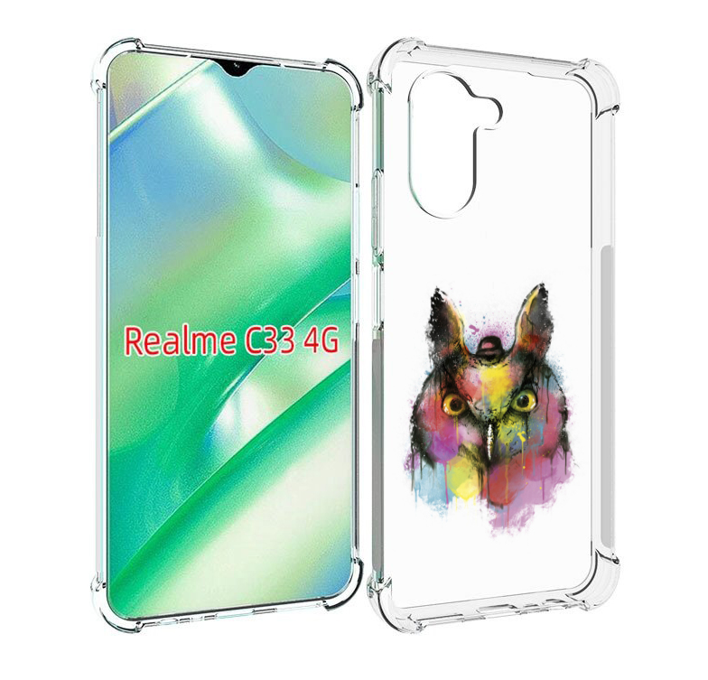 

Чехол MyPads Сова 2 для Realme C33 4G, Прозрачный, Tocco