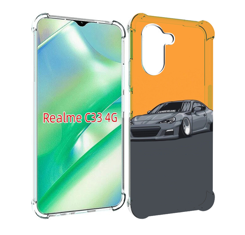 

Чехол MyPads Спорт-кар для Realme C33 4G, Прозрачный, Tocco