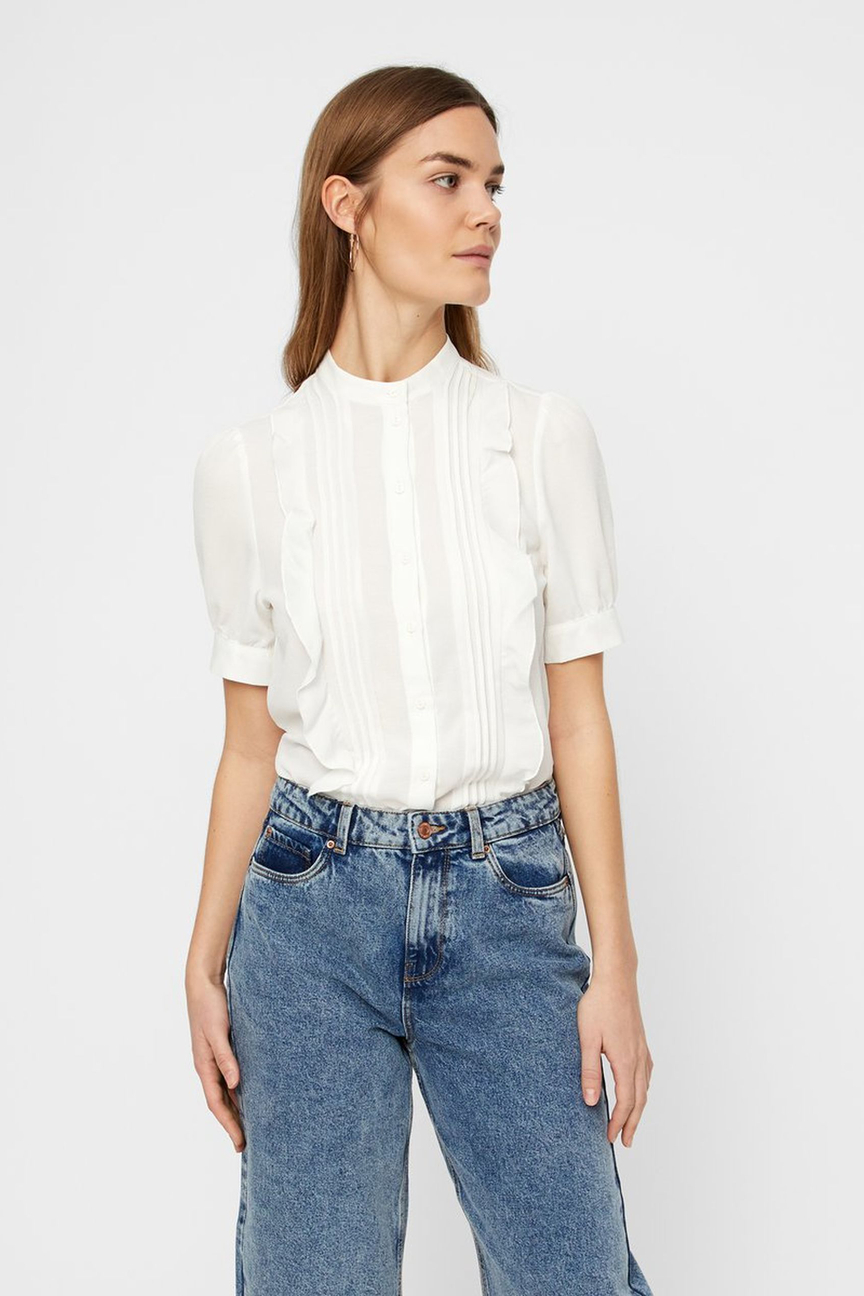 

Блуза женская Vero Moda 10210358 белая 42, 10210358