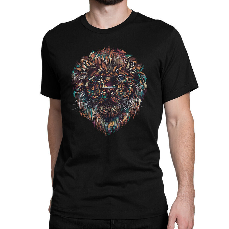 

Футболка мужская Dream Shirts Лев 1000132222 черная M, Лев 1000132222