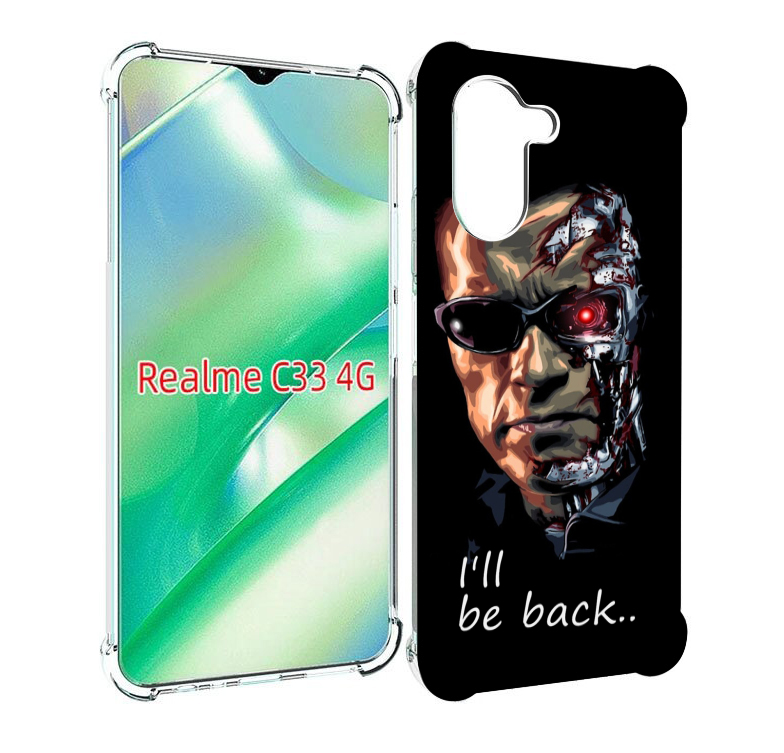 

Чехол MyPads Терминатор для Realme C33 4G, Прозрачный, Tocco