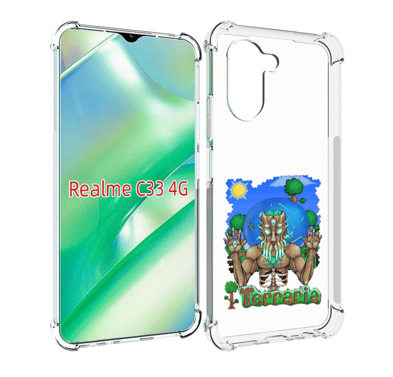

Чехол MyPads Террария для Realme C33 4G, Прозрачный, Tocco